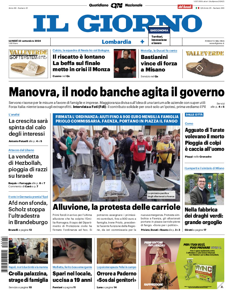 Prima-pagina-il giorno-edizione-di-oggi-20240923